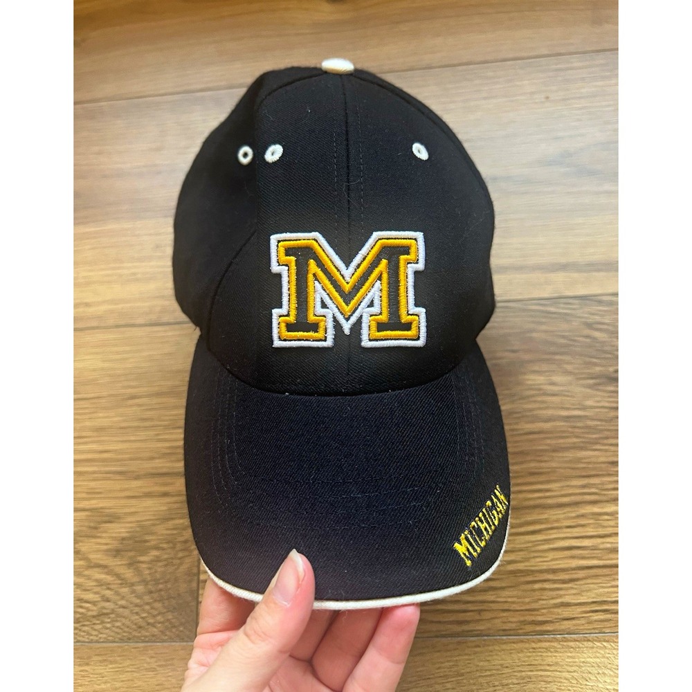 Vintage Twins Enterprise Michigan Wolverines Hat Cap Strapback Wool Blend 90s